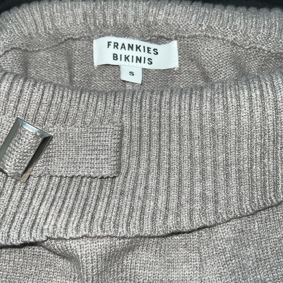 SOLD FRANKIES BIKINI CLOUD KNIT SET GREY - Picture 3 of 4